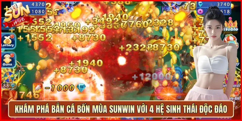 Khám phá Bắn Cá Bốn Mùa Sunwin với 4 hệ sinh thái độc đáo